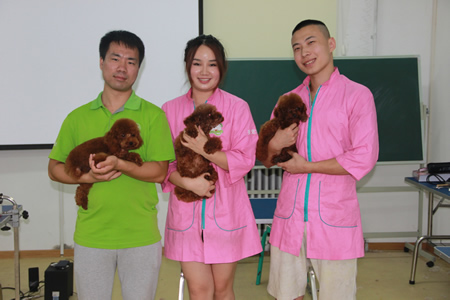 圣寵寵物美容學校23期學員畢業(yè)考核
